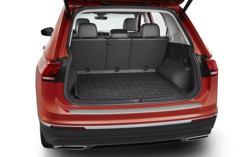 Volkswagen Muddy Buddy cargo liner installed in a Volkswagen Tiguan