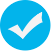 Light Blue Checkmark Icon