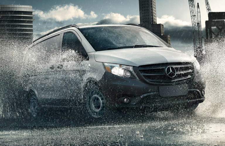 2017 Mercedes-Benz Metris Cargo Van in slippery terrain