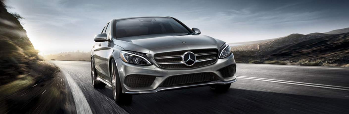 2018 Mercedes-Benz C 300 Driving Through Curve