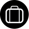 Black Luggage Icon
