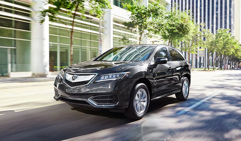 grey 2017 Acura RDX in the city