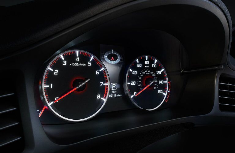 Close up of the 2017 Acura ILX's instrument panel
