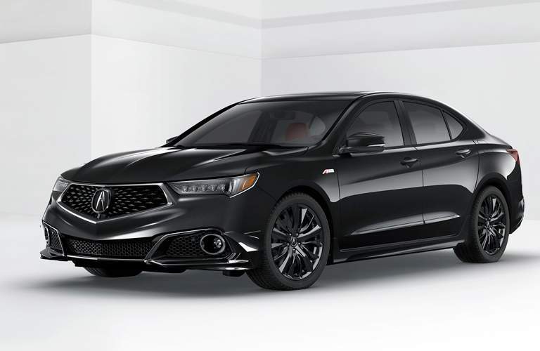 illustration of a black 2018 Acura TLX