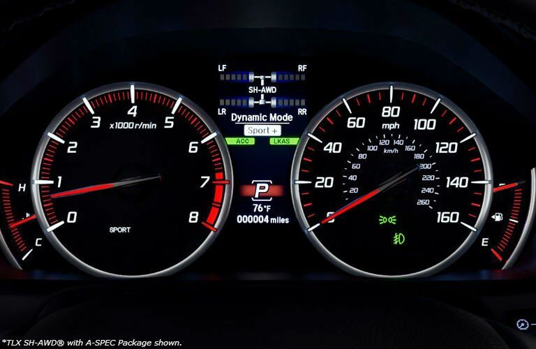2018 Acura TLX model speedometer