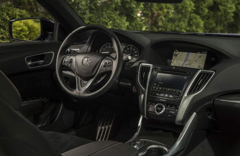 A look at the infotainment system and driver's cockpit of the 2018 Acura TLX