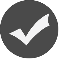 Grey Check mark Icon
