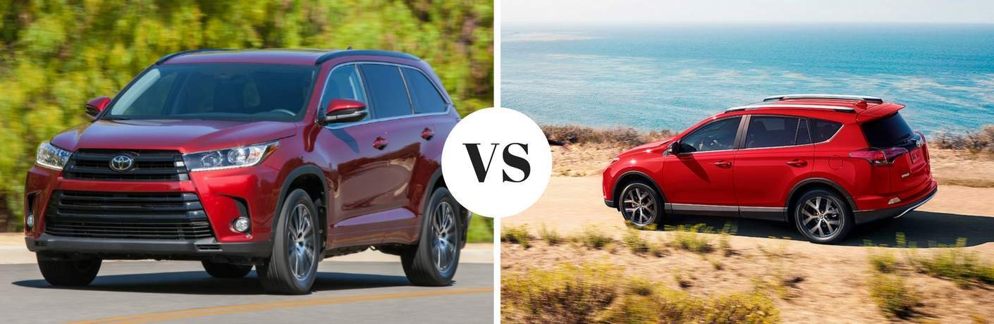2017 Toyota Highlander Vs Rav4
