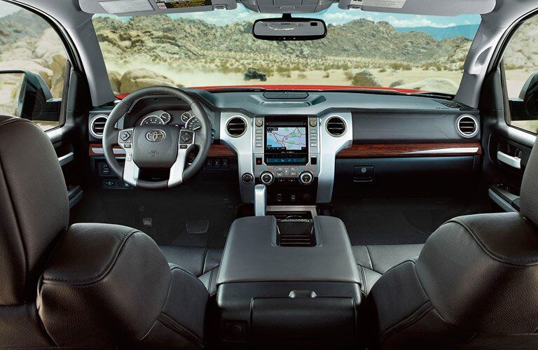 2017 Toyota Tundra interior view of console