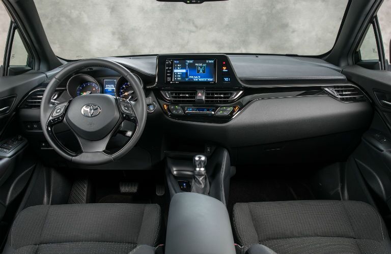 A photo of the technology equipped in the 2019 Toyota C-HR.