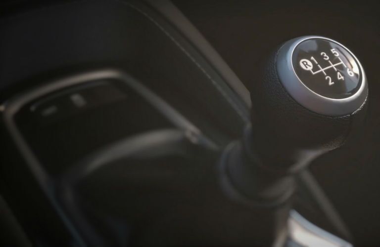 A photo of the gear-shifter on the manual transmission that can be equipped in the 2019 Toyota Corolla Hatchback.