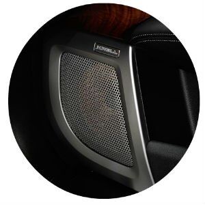 What kind of audio system does the 2017 Acura RLX have?