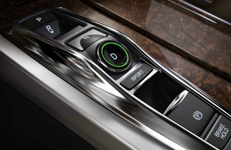 Electric Gear Selector inside 2018 Acura RLX