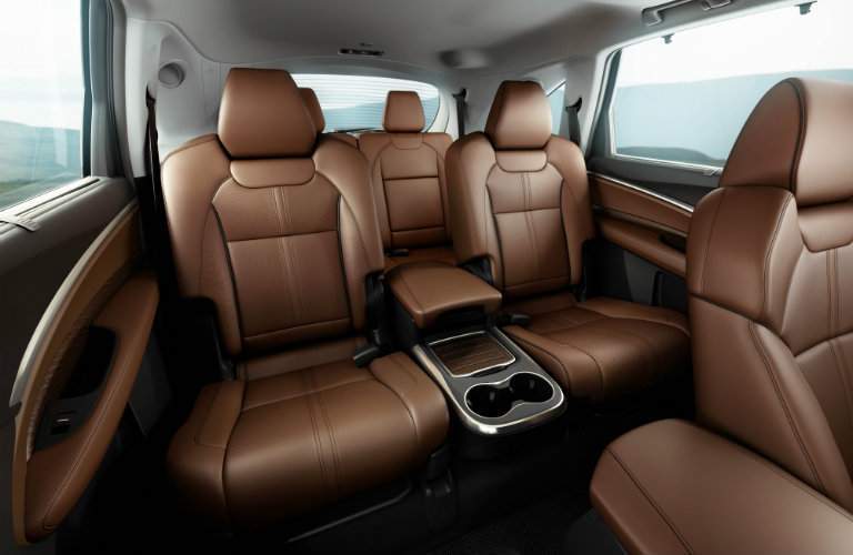 Rear Seats Inside the 2018 Acura MDX
