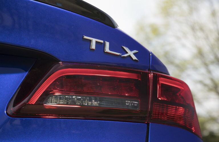 2019 Acura TLX rear nameplate