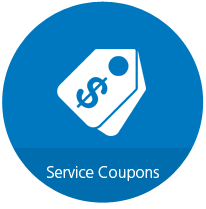 Service Coupons linked button
