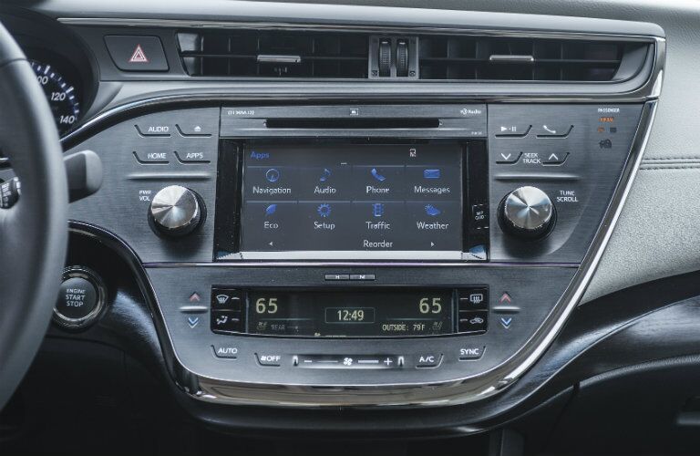 Entune infotainment system inside 2017 Toyota Avalon