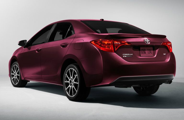 Rear profile of 2017 Special Edition Toyota Corolla