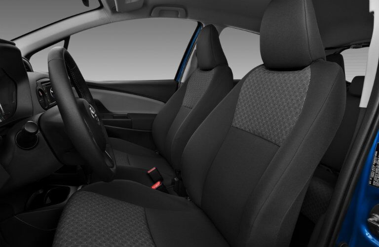 Front seats in 2017 Toyota Yaris