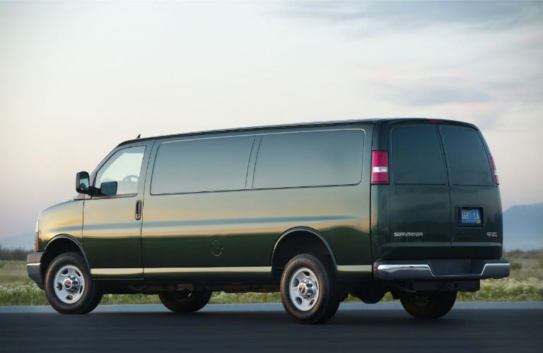 2017 GMC Savana Cargo Van Exterior Rear Profile