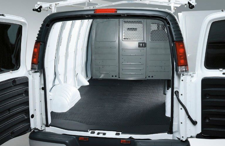 2017 GMC Savana Cargo Van Empty Interior
