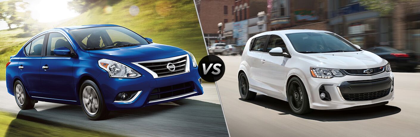 2018 nissan versa sedan vs 2018 chevrolet sonic