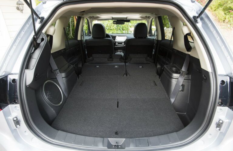 2017 Mitsubishi Oultander cargo areas all seats folded