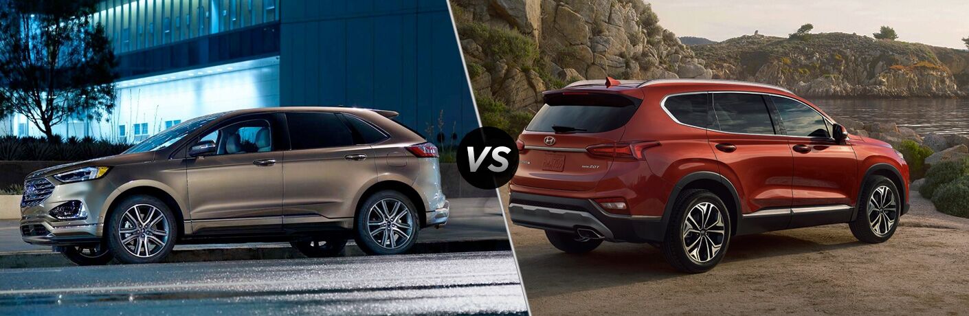 Santa Fe Ford >> 2019 Ford Edge Vs 2019 Hyundai Santa Fe Santa Fe Ford >> 2019 Ford Edge Vs 2019 Hyundai Santa Fe