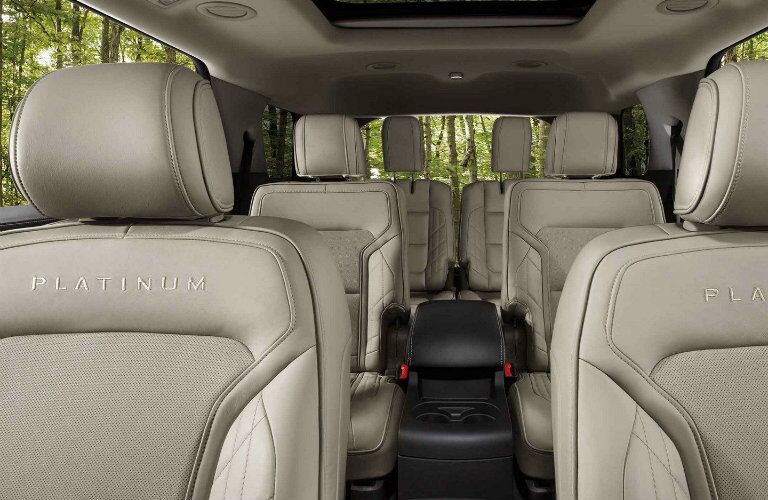 Three rows of seating inside 2019 Ford Explorer