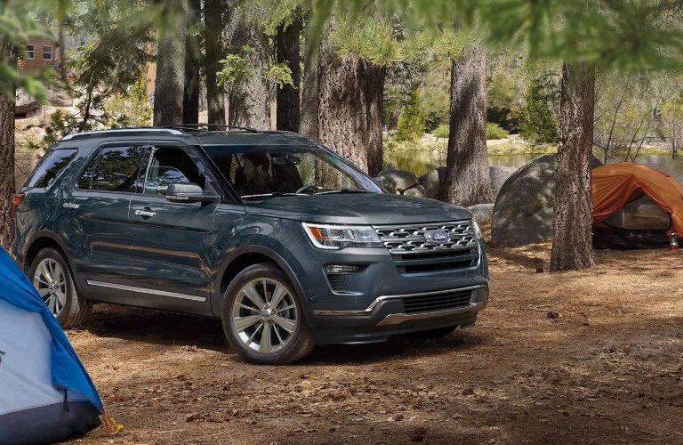 2019 Ford Explorer parked on campsite