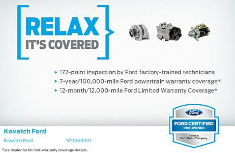 Certified Pre Owned Vehicles at Kovatch Ford