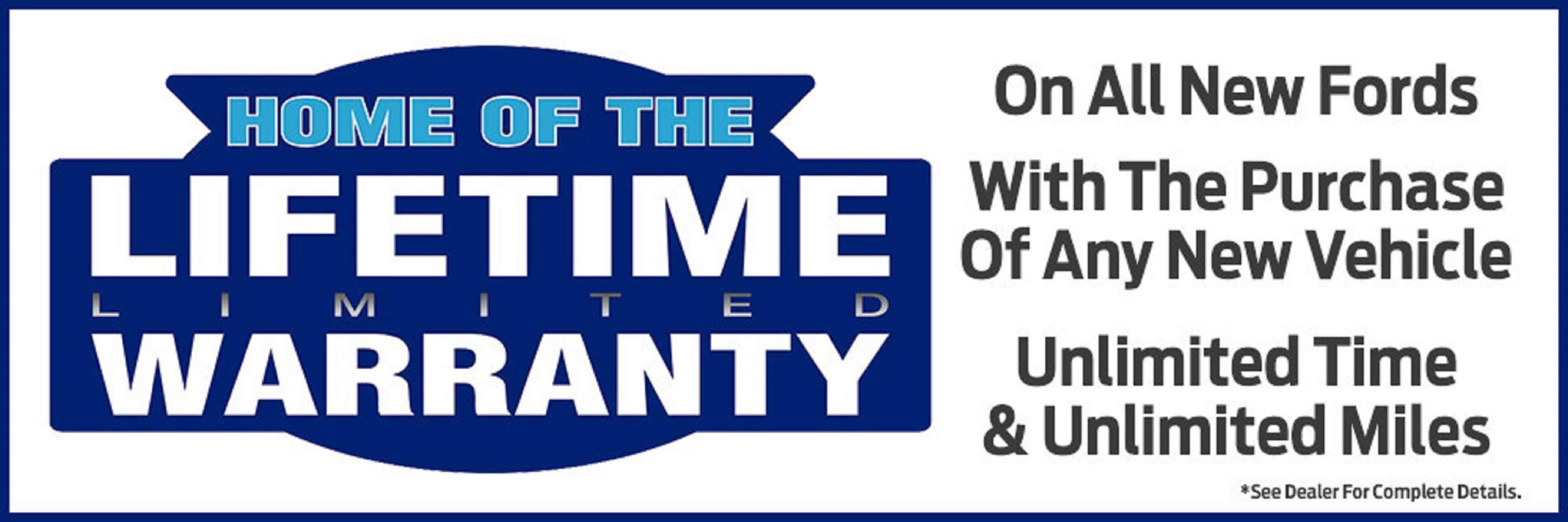 Lifetime Warranty at Kovatch Ford