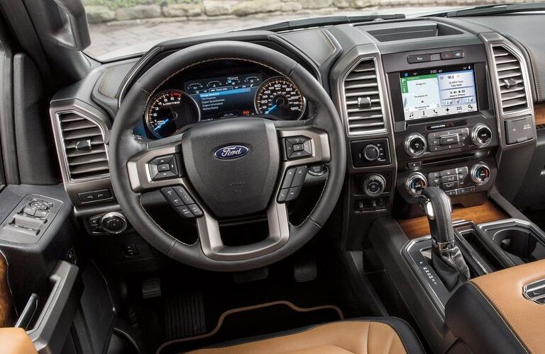 Interior of a 2016 Ford F-150