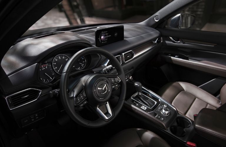 2021 Mazda CX-5 center console and front seats