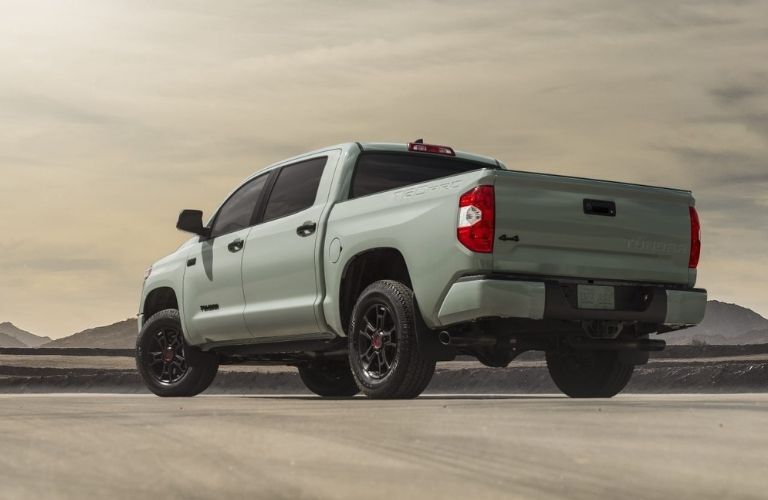 2021 Toyota Tundra side and back view