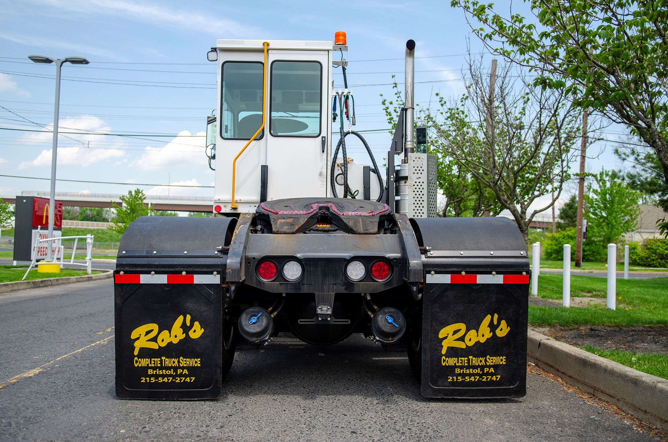 rear view of Capacity yard truck