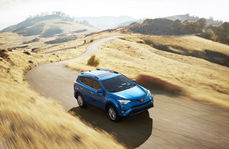 2016 Toyota RAV4 Hybrid driving Bob Rohrman Tooyota Lafayette IN