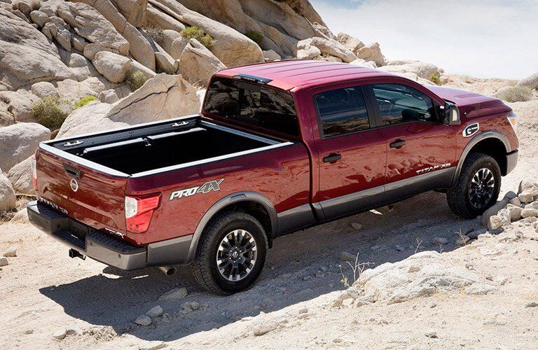 2017 Nissan Titan XD climbing a hill