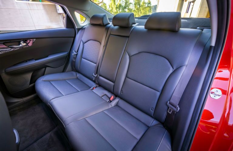 A view of the rear seats in the 2019 Kia Forte.
