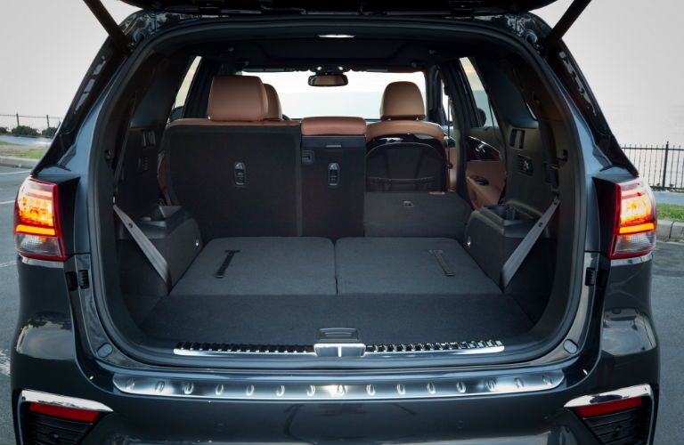 A photo of the cargo bay in the 2019 Kia Sorento.