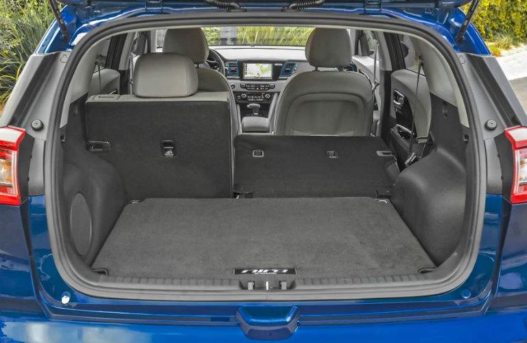 The interior of the 2017 Niro is very adaptable