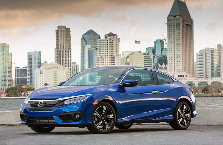 2017 Honda Civic Coupe in blue