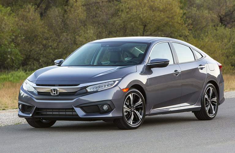 2017 Honda Civic Sedan gray side view