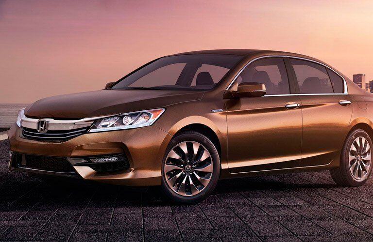 2017 Honda Accord Hybrid in the sunset