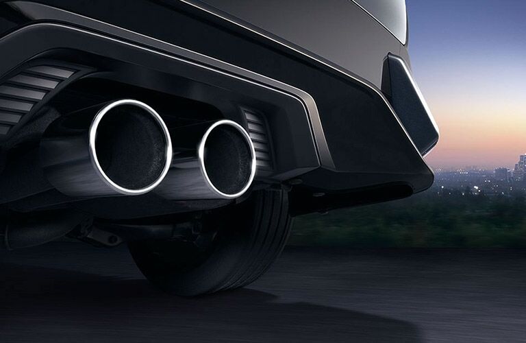 2017 Hatchback chrome tipped exhaust