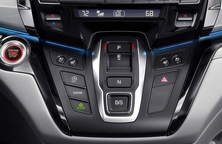 Close-up of the 2018 Honda Odyssey's center stack