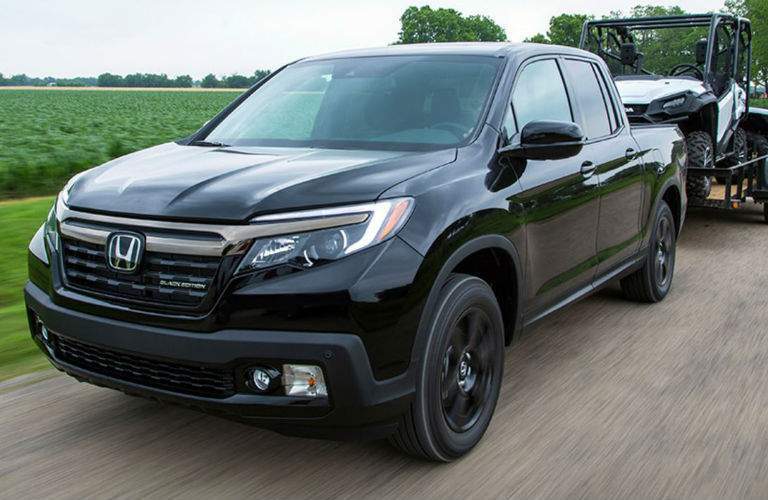 2018 Honda Ridgeline towing trailer