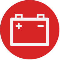 red icon battery