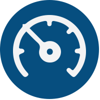 Dark Blue Speedometer