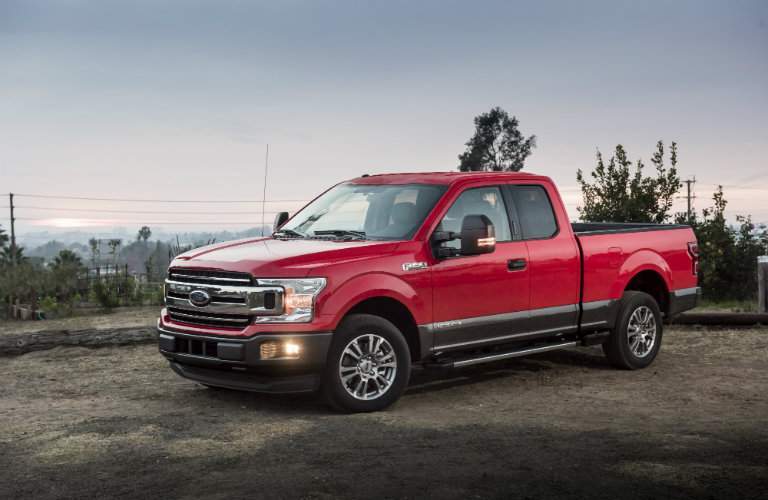 2018 Ford F-150 Diesel red side exterior